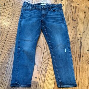 Fidelity Jeans sz 30 AXL Crop - Girlfriend Jeans in 9 Yr Aged Wash